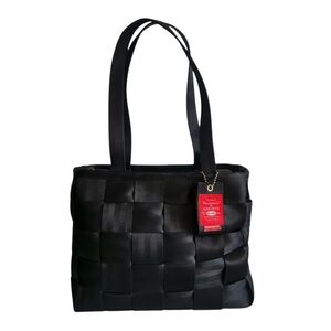 Original Harvey’s Seatbelt Black Woven Shoulder Bag. Excellent Condition!